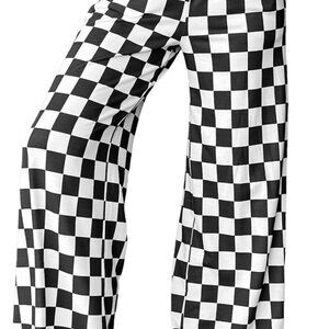 Women's Casual High Waist Straight Lounge Y2K Gingham Trousers Summer